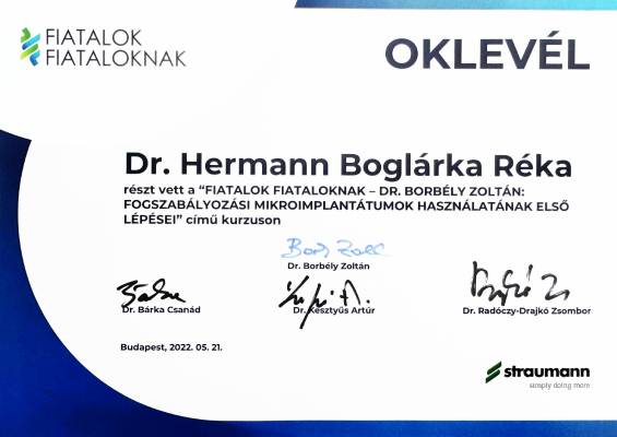 dr. Hermann Boglárka fogszabályozás